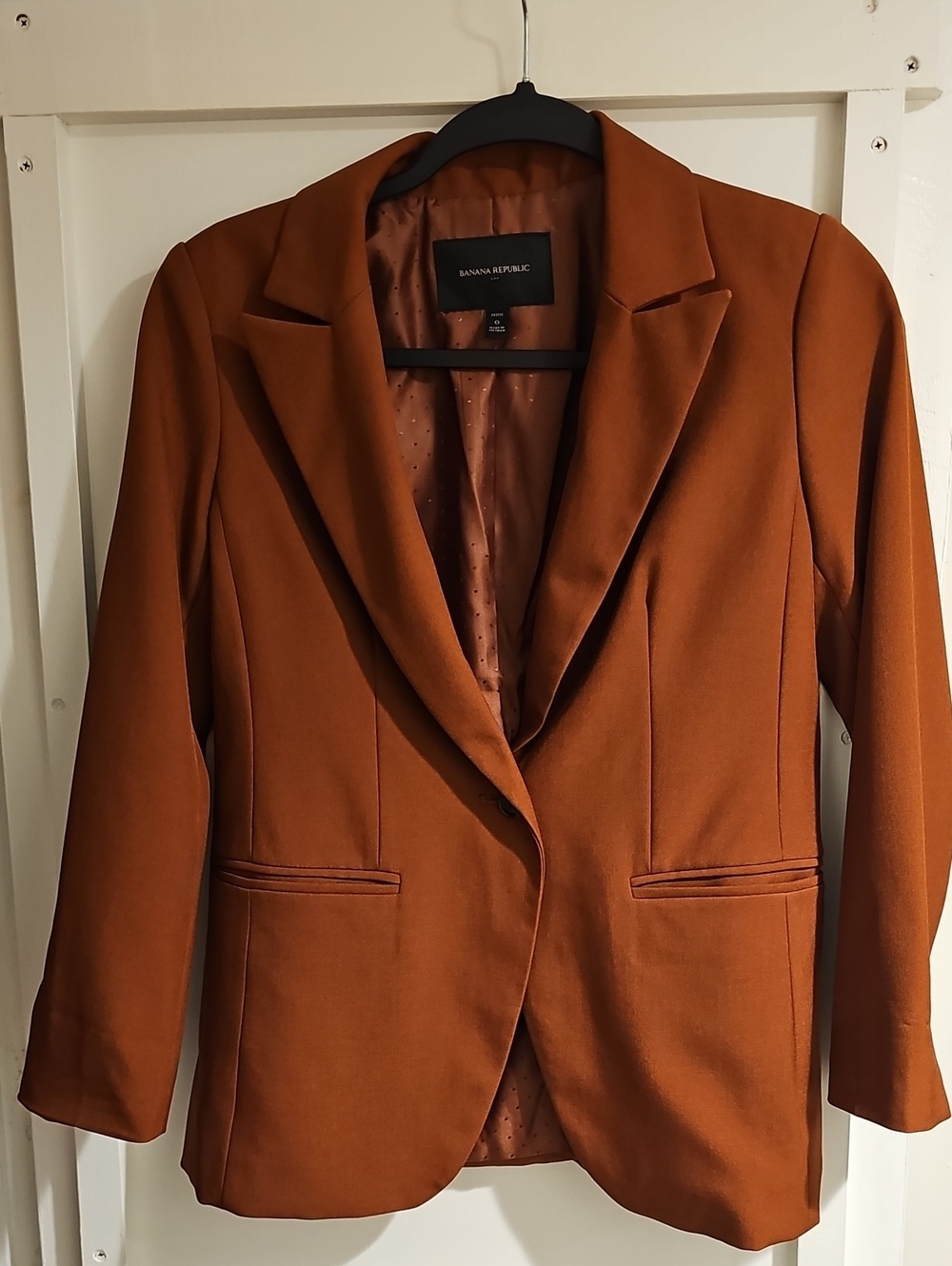 Banana Republic Women's Rust-Orange Tailored Blazer